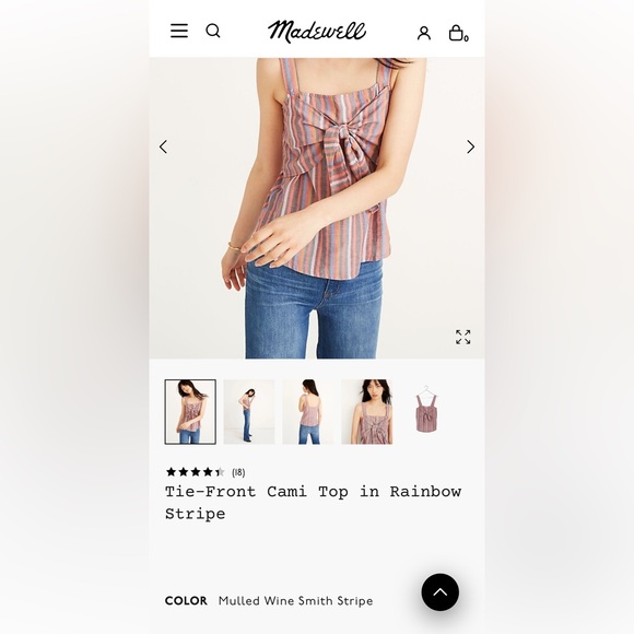 Madewell Rainbow Stripe Tank Top - Picture 7 of 8